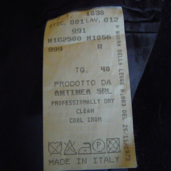 Emporio Giorgio Armani Vintage Black Blazer Jacket Hoodie Unisex Italy Sz 48 - Picture 7 of 11